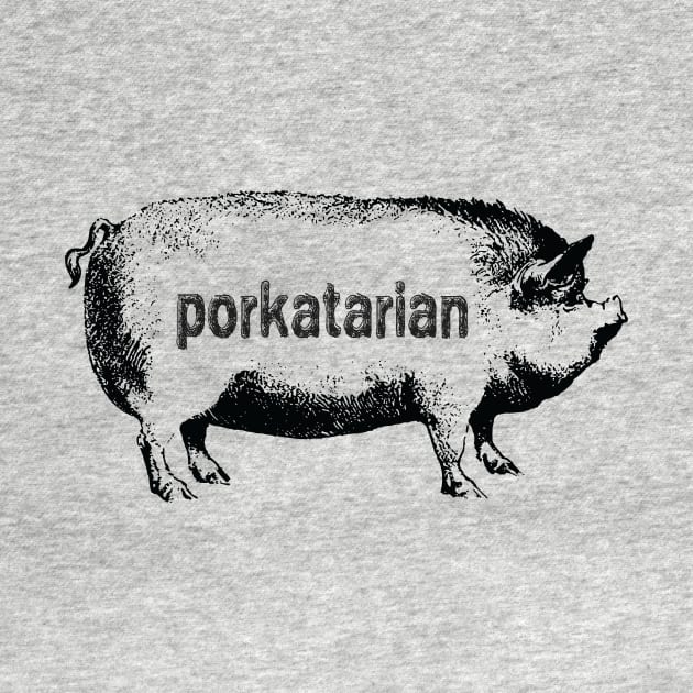 Porkatarian  Vintage Pig by customizedcreationz